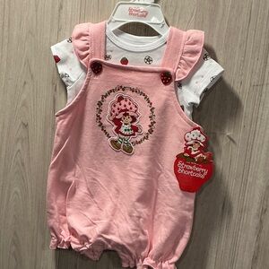 Strawberry Shortcake Pink Girls' One-Piece Bodysuit